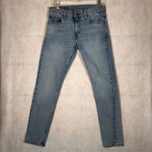 Levi's Jeans Mens 30x32 512 Slim Taper Light Wash Excellent Stretch Denim